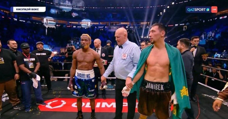 Сүйінші! Жәнібек Әлімханұлы Анауэль Нгамиссенгені нокаутпен жеңді