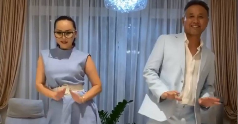 Баян Мақсатқызы мен күйеуінің видеосы желіні шулатты (видео)