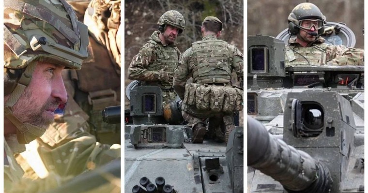 "Батыл белгі": Ұлыбритания ханзадасы Уильям Ресей шекарасына жақын жерде танкпен жүріп өтті