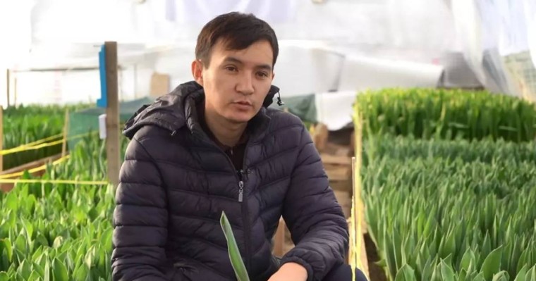 "Келіншегіме жасаған сыйлығым": жамбылдық жігіт жалғыз көлігін сатып, әйеліне гүл бағын салып берді