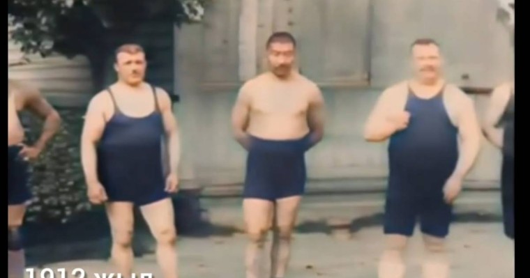 Қажымұқан балуанның түрлі-түсті видеосы жарияланды