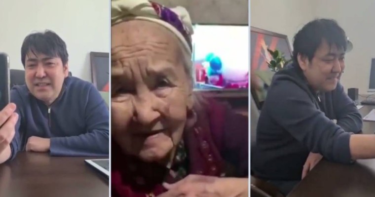 "Мейрамбек Бесбаев желіде жүрегін елжіреткен әжейді тауып сөйлесті (видео)