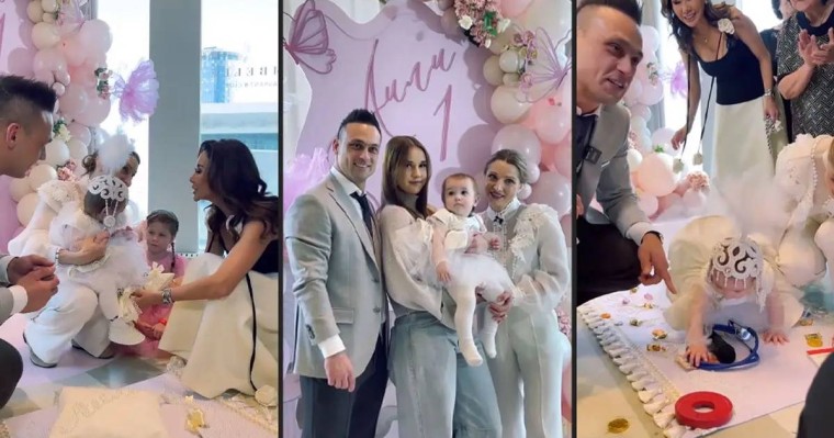 Илья Ильин қызының тұсауын журналист Динара Сәтжанға кестірді