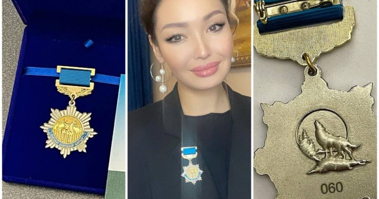 Ұлттық рухты көтергені үшін: Аша Матайға медаль тағылды