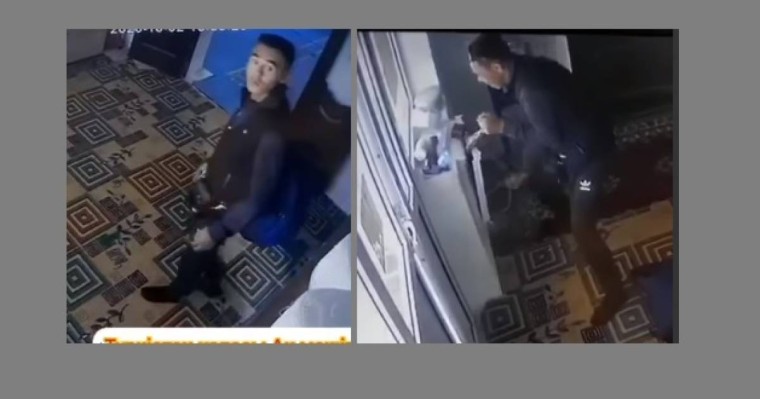 Түркістанда мешіт тонаған ұрының әрекеті видеоға түсіп қалды