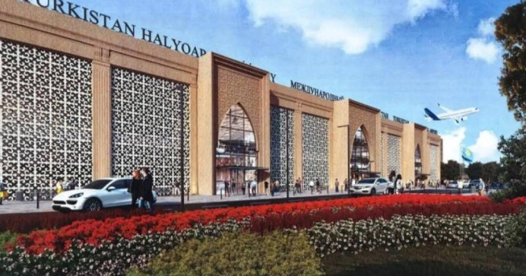 Назарбаев лентасын қиған Түркістан әуежайында шу шықты