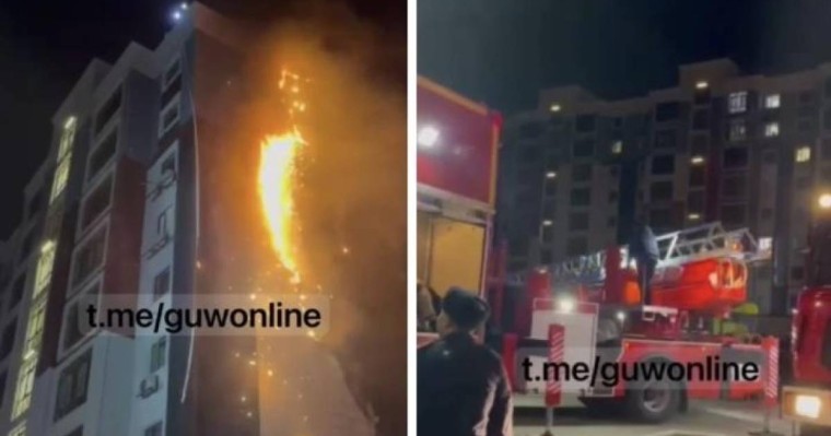 Атырауда отшашу салдарынан тұрғын үй қабырғасынан өрт шықты