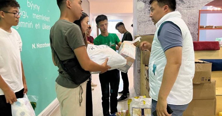 «AMANAT» партиясының гуманитарлық көмек қабылдау пункттері жұмысын бастады