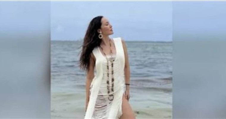 "Әдемісің, тәттісің". Теңізге шомылған Кәмшат Жолдыбаева еркектерді естен тандырды