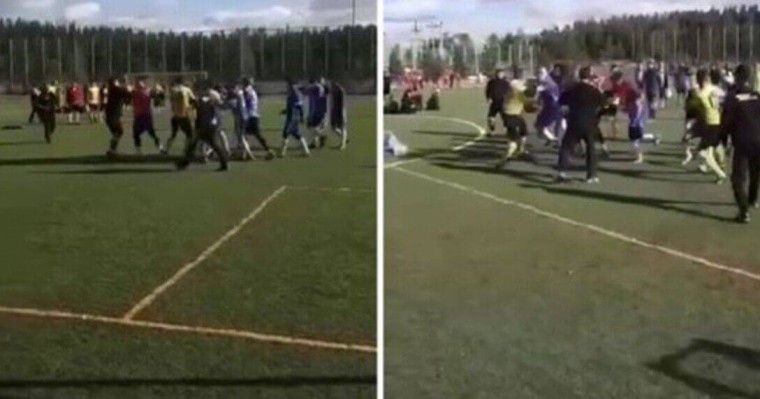 ҚТЖ қызметкерлері мен полицейлер төбелесті (ВИДЕО)