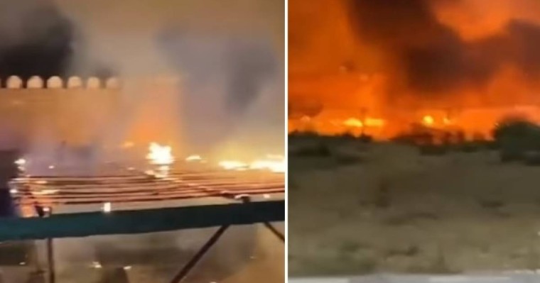 Шымкентте ондаған миллионға салынған Наурыз этно ауылы жанып кетті (видео)