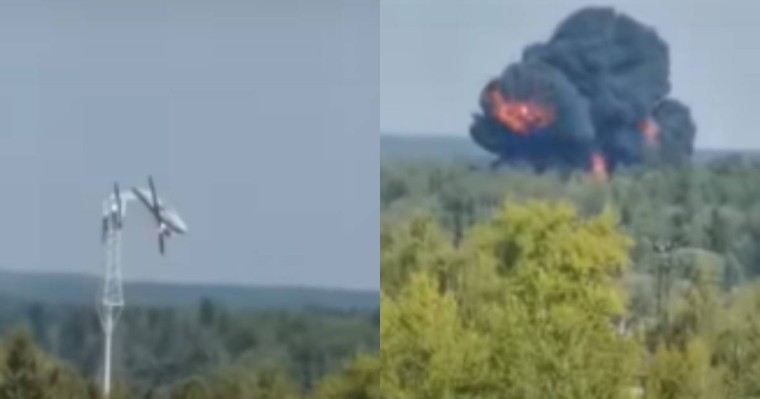 Мәскеу түбінде ұшақ құлады: Қаза тапқандар бар (видео)