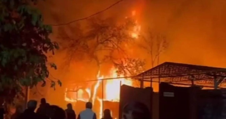 Талғарда ірі өрт болды (видео)