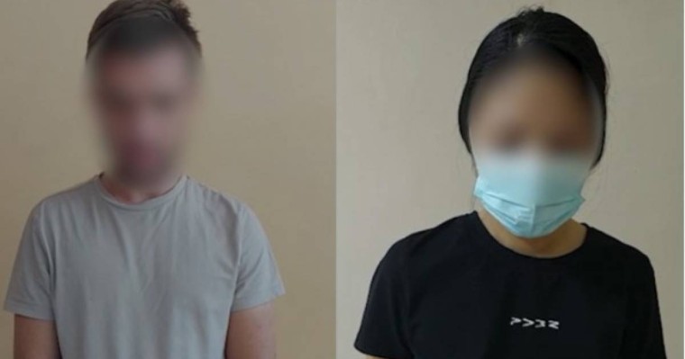 Алматыда самокат мінген тыр жалаңаш қыз бен жігіт 10 тәулікке қамалды