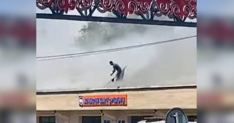 Түркістан облысында ер адам туды өрттен алып шықты