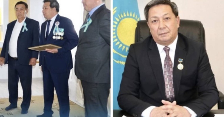 Ақтөбе облысында аудан әкімі өзін медалмен марапаттаған