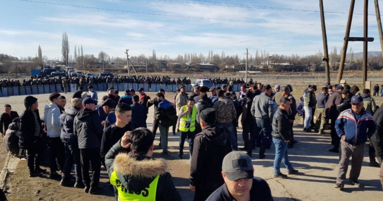 Қордайда тұрғындар қамаудағы азаматтарды босатуды талап етті