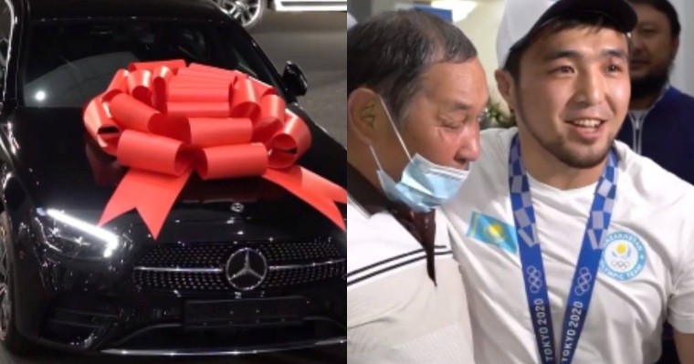 Елге келген Елдос Сметовке қазақстандықтар көлік тарту етті (видео)