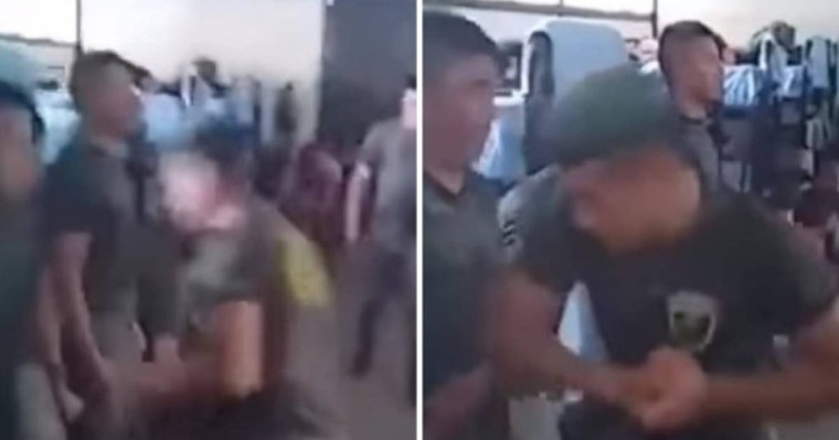 Әскерде жас жігіттерді аяусыз ұрып жатқан «дед» видеоға түсіп қалды (видео)