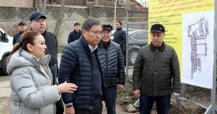 Ерболат Досаев «Каргалы» сүзгі станциясының кәріз коллекторы құрылысының барысымен танысты