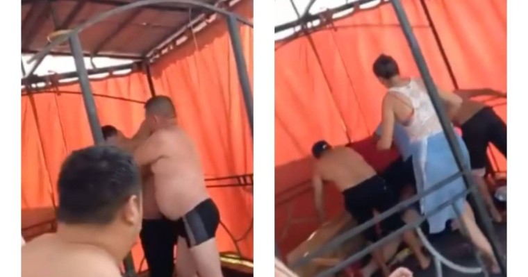 Ескелдіде бассейнде жасөспірім қыздарға тиіскен азаматты тұрғындар жазаламақ болды (видео)