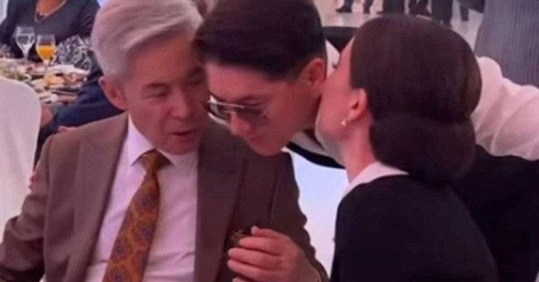 Нұрғали Нүсіпжановтің жас келіншегі Майғазиевтің бетінен сүйемін деп сынға қалды (видео)