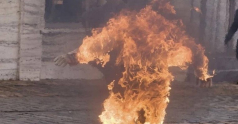 Қызылордада ер адам өзін өртеп жіберді