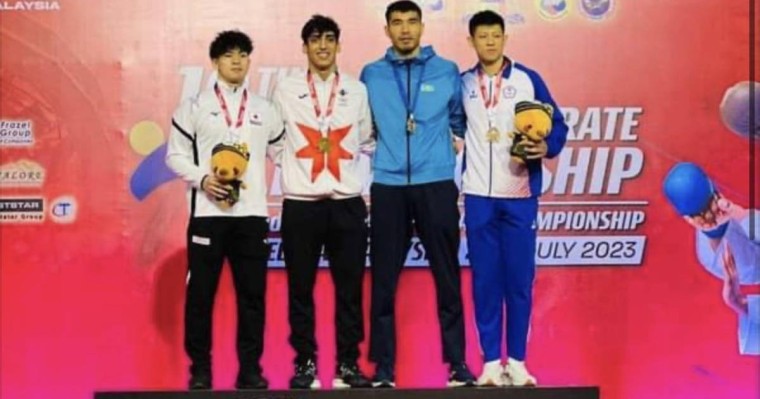 Шымкенттік спортшылар жеңіс тұғырынан көрінді