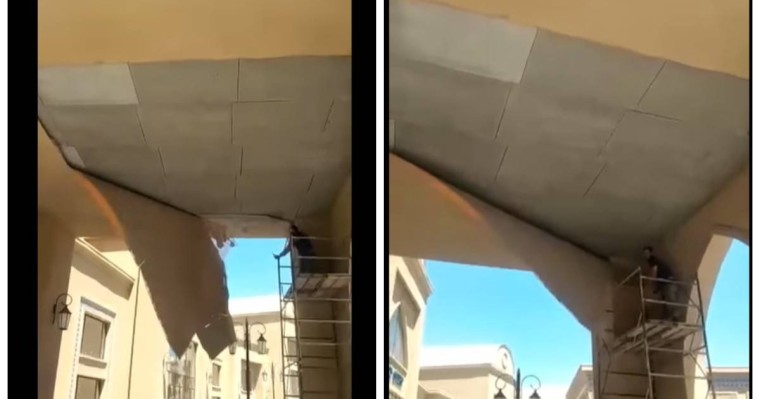 87 млрд теңге жұмсалған Керуен-Сарайдың төбесі құлады (видео)