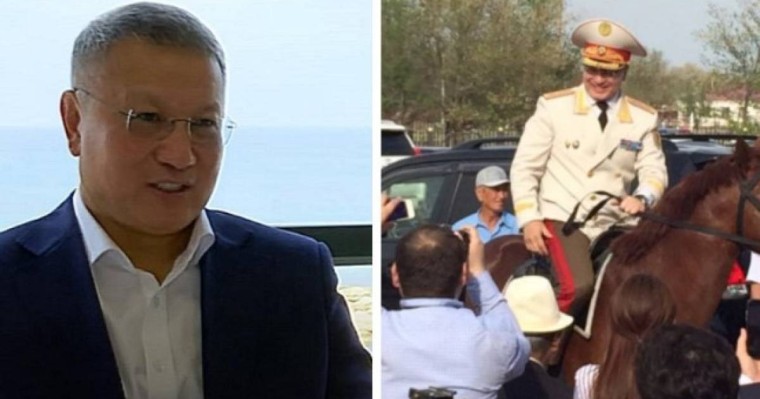 Атқа мінген полиция басшысы. Генерал Дүйсембаев қызу талқыға түскен видеоны түсіндірді