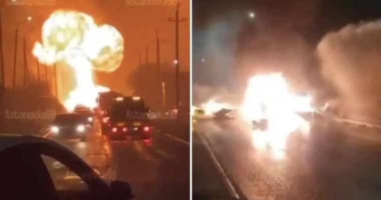 Астанада газ баллондары тиелген жүк көлігі жарылды