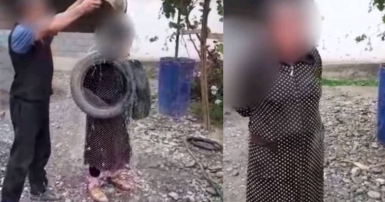 Желіде әйелін ұрып-соққан ер адамның видеосы тарады