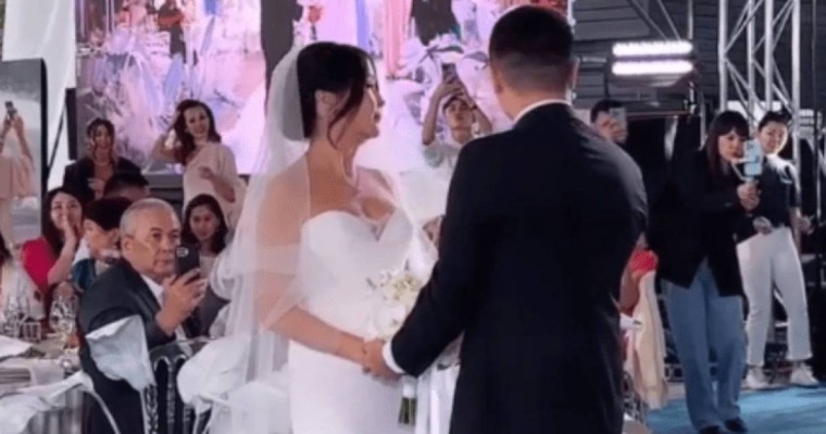 "Көзіне жас алған": Асел Сәдуақасованың үйлену тойы болды