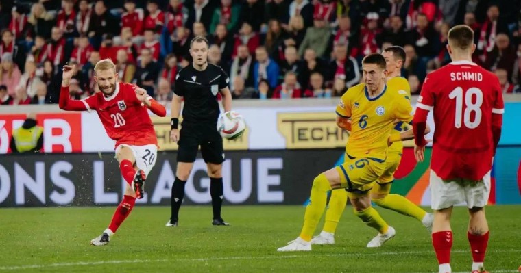 Футболдан Қазақстан құрамасы Аустриядан ойсырай ұтылды