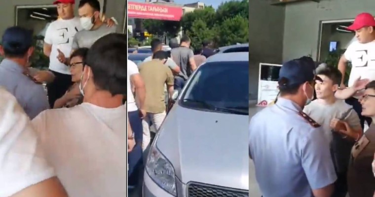 "Кетіңдер, Шымкенттен!": Жиналған халық ЛГБТ белсенділерін қаладан қуып жіберді (видео)