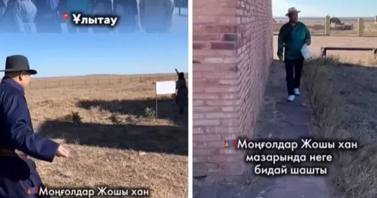 Моңғолиялықтар Қазақстандағы Жошы ханның кесенесінде рәсім өткізді