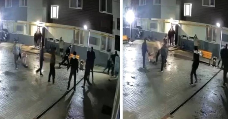 Алматыда тұрғын үй кешенінде бір топ ер адам күзетші мен тұрғынды ұрып кеткен