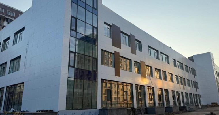 Алматының Бостандық ауданында жаңа емхананың құрылысы аяқталуға жақын