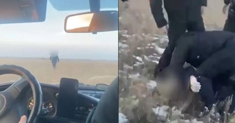 Ақмола облысында 14 жасар қызды өлтірген күдіктіні ұстау сәтінен видео жарияланды