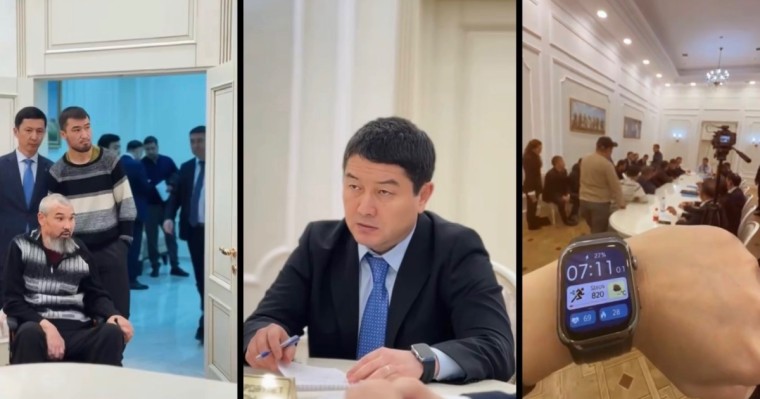 Маңғыстау облысының әкімі тұрғындарды таң атқанша қабылдады