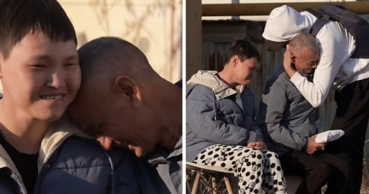 Әйелінің еміне несие алып, бірақ аман алып қала алмаған жалғызбасты әкеге маскадағы жігіт үй сыйлады (ВИДЕО)