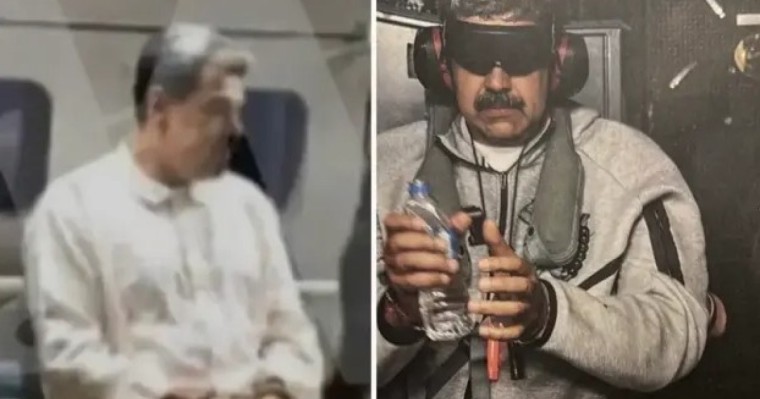 Трамп ақыры Мадуроның тұтқында отырған суретін көрсетті: Көзін байлап, кемеге отырғызған (ФОТО)