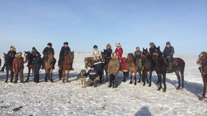 Баянауылдың Қызылтау ауылында көкпаршылар тұрады