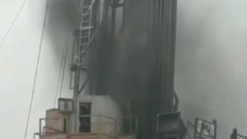 Маңғыстауда кен орнында газды-сулы қоспа атқылады