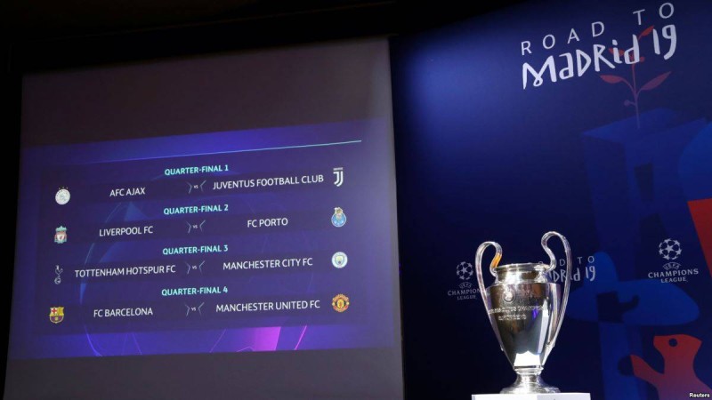 Чемпиондар лигасы: Ширек финал жеребесі тартылды