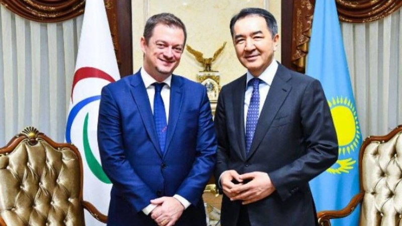 Б. Сағынтаев Халықаралық паралимпиада комитетінің президентімен кездестіі