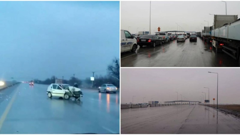 Қапшағай трассасында ірі көлік апаты болып, жол жабылды (видео)