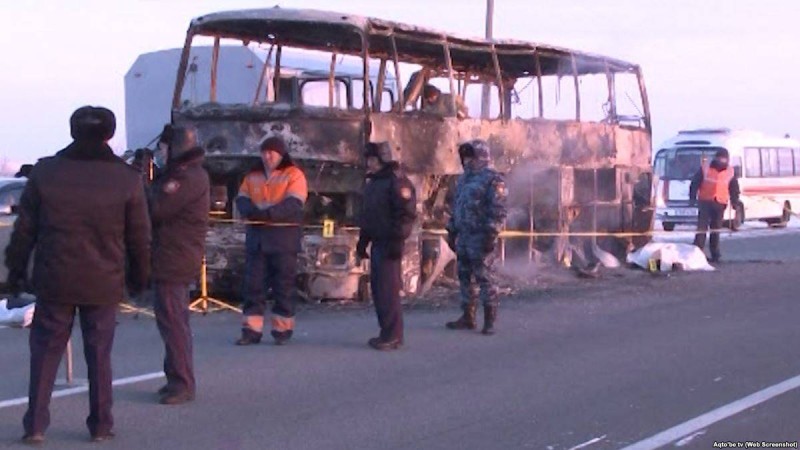 Ақтөбе облысында өртенген автобус иесінің соты басталды