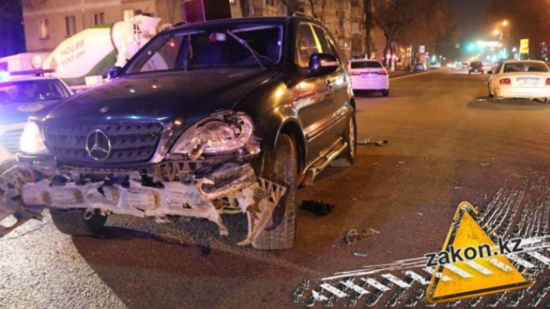 Жол апатын жасаған мас жүргізуші оқиға орнынан қашып кете жаздады