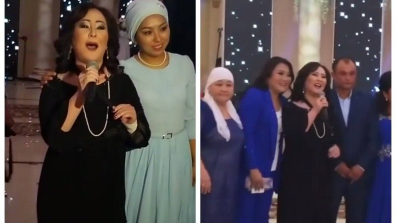 Жақында қамаудан шыққан Гаухар Әлімбекова құрбысының тойында ән салды